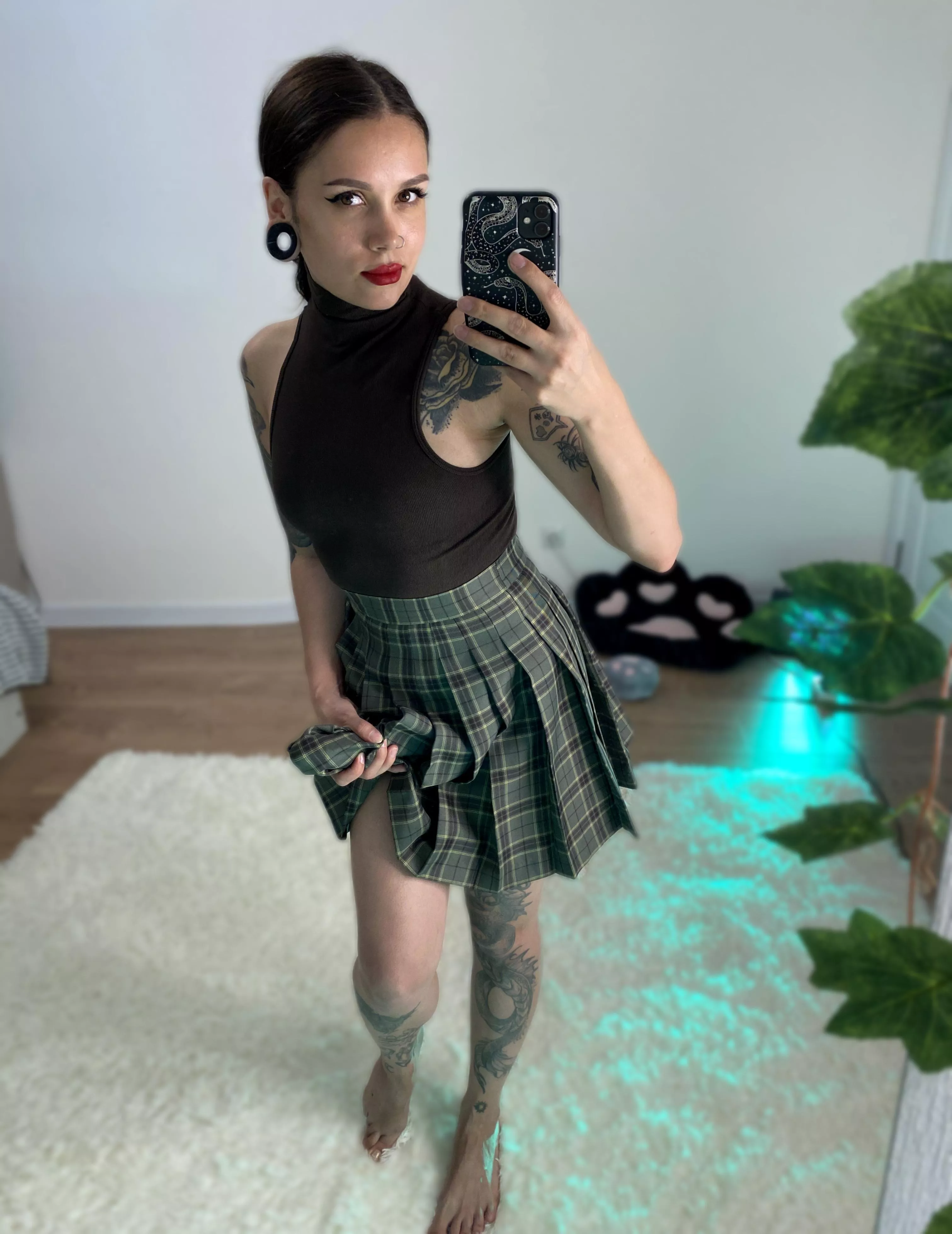 This little schoolgirl has a 