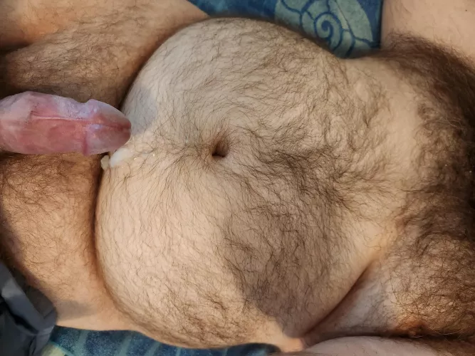 Want to lick cum off my stomach?