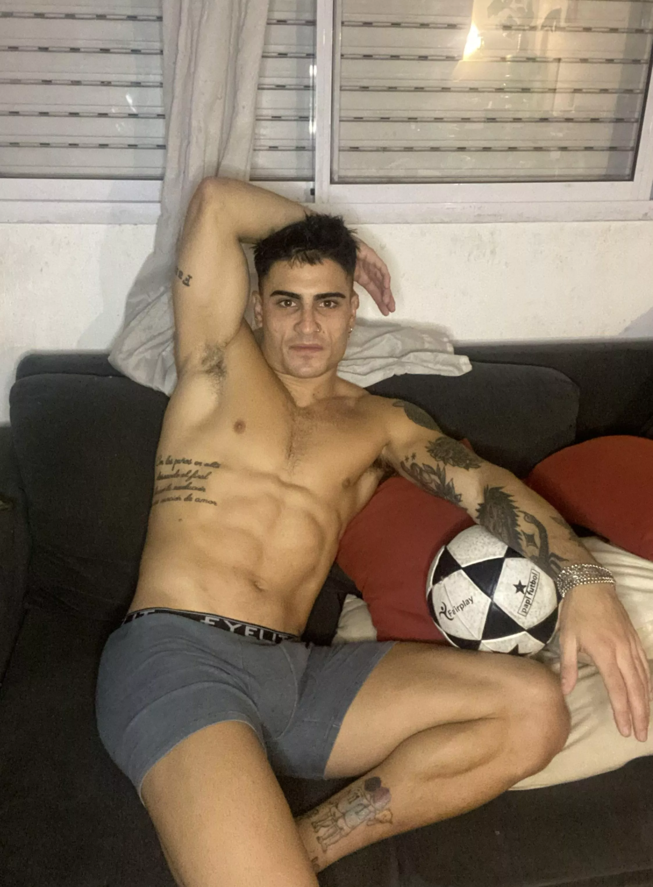 Want to score a goal with my juicy, hairy armpits?