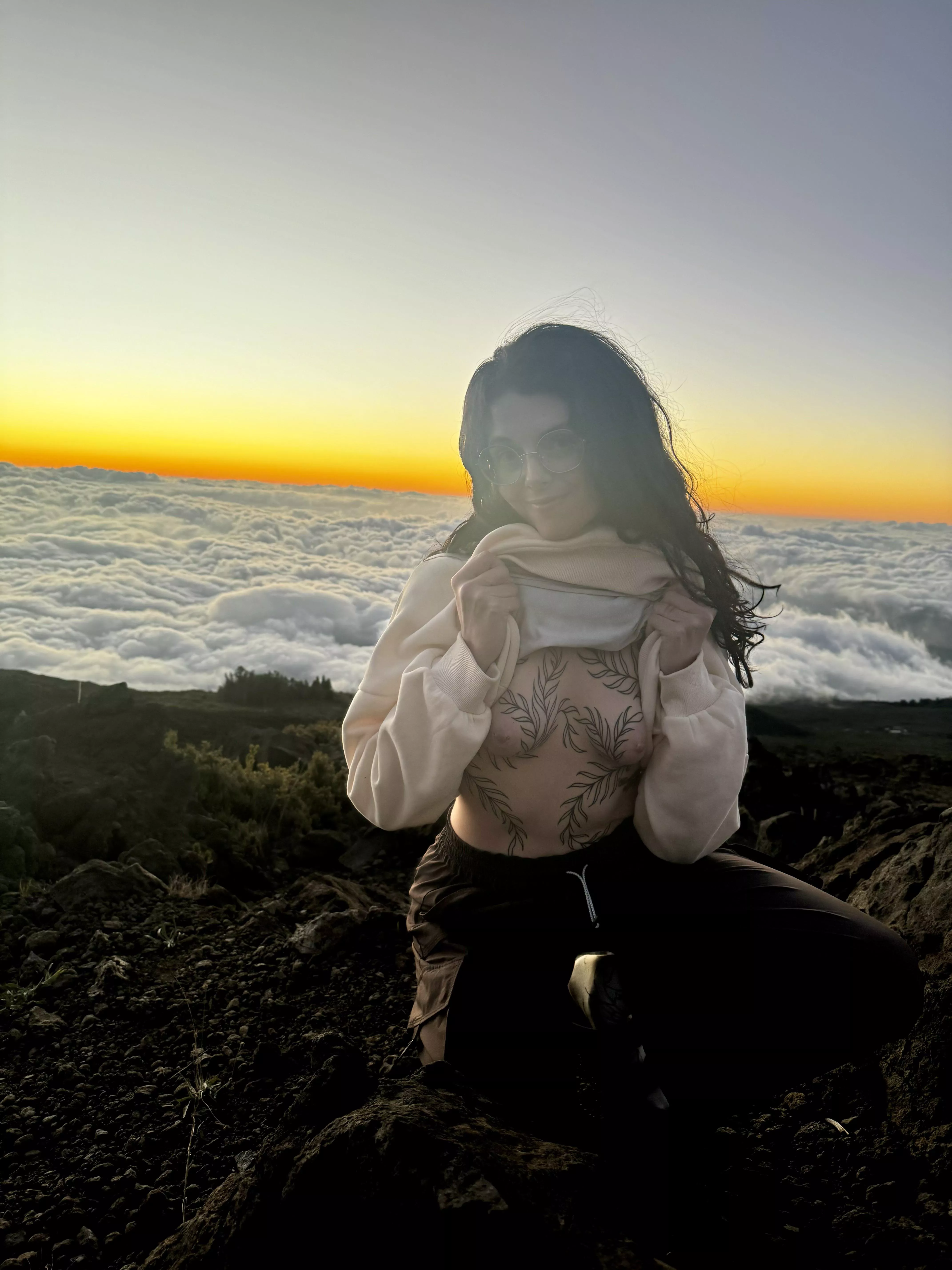 Who couldn’t smile after a sunset like this 