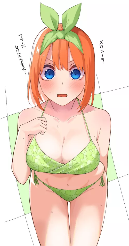 Yotsuba Wearing Her Green Bikini (The Quintessential Quintuplets)