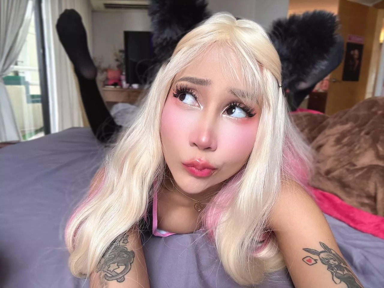 A beautiful cat girl