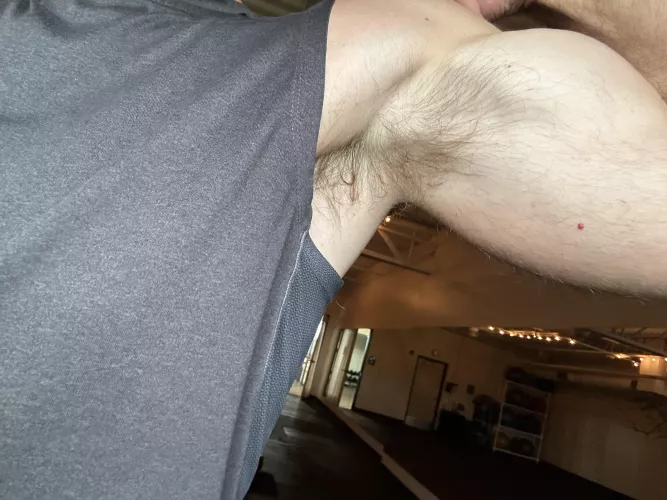 After workout sweat. I may have forgot deodorant as well 😂