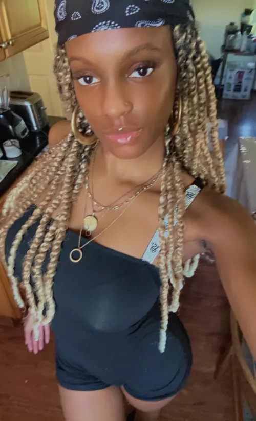 Dressed up just to chill in the house