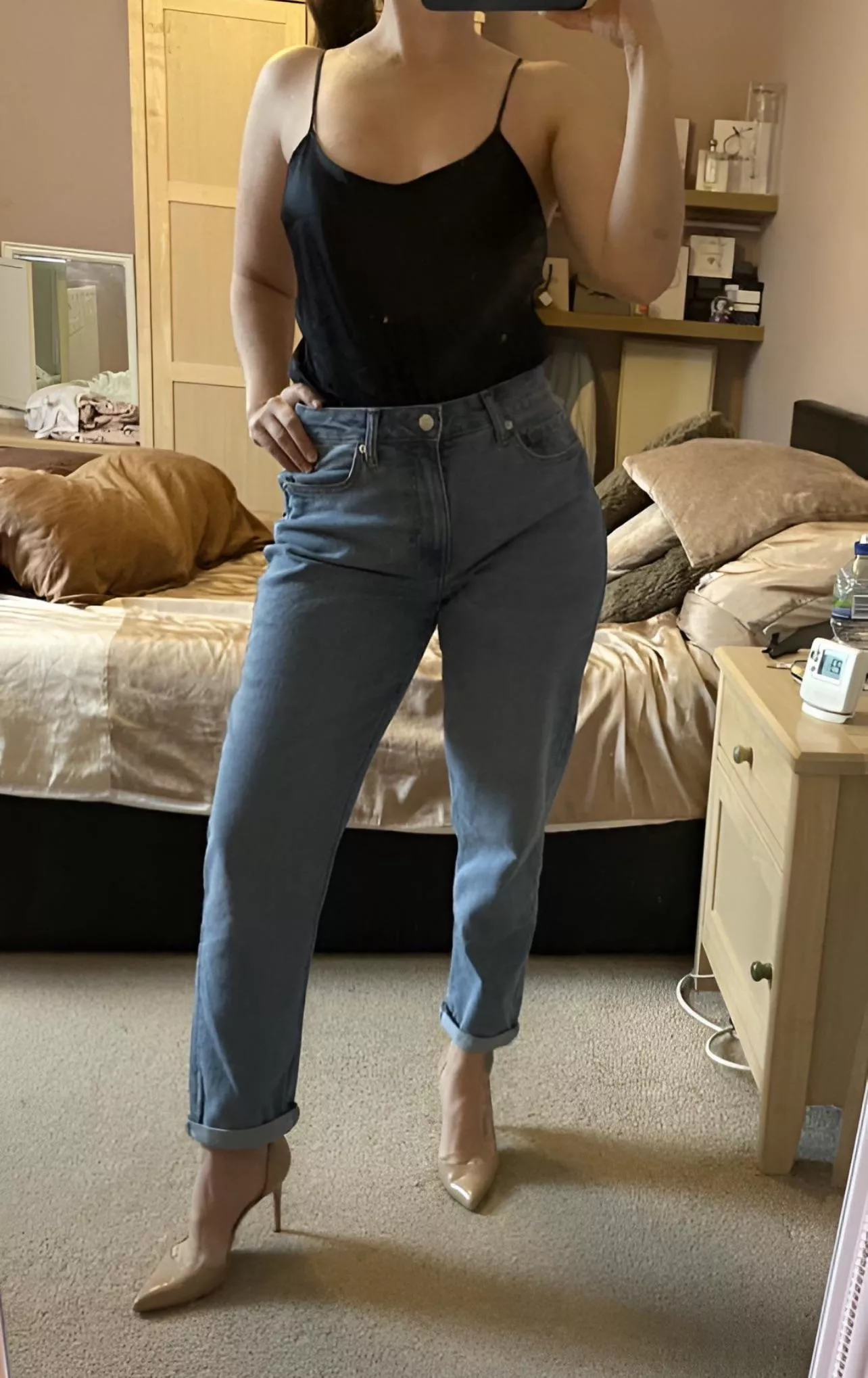 Jeans and heels 