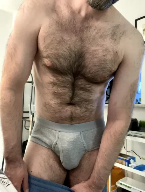 Just me in some cheap Joe Fresh briefs 