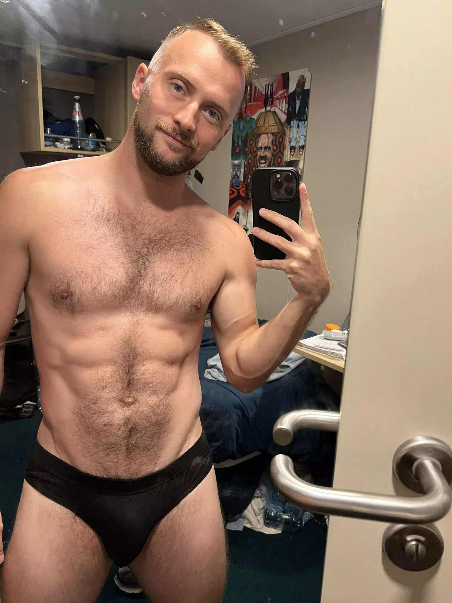 Love my teeny black underwear 