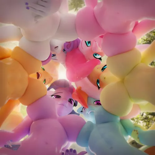 Meanwhile in heavens (hooves-art) 