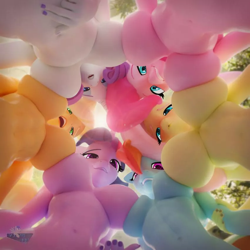 Meanwhile in heavens (hooves-art) 