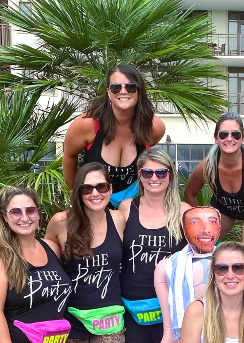 Red Bra Strap Showing