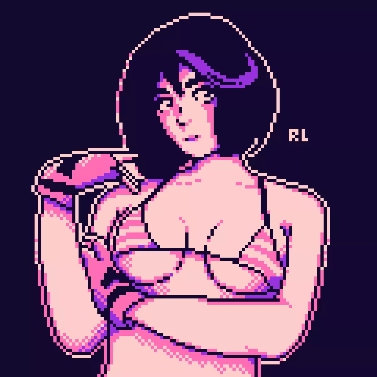 Remake of this old work, supposed to be 
Sweetie Fox when she made the Ryuko Matoi cosplay