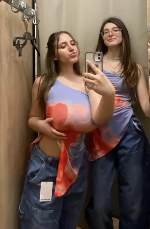 Same top, different effects 