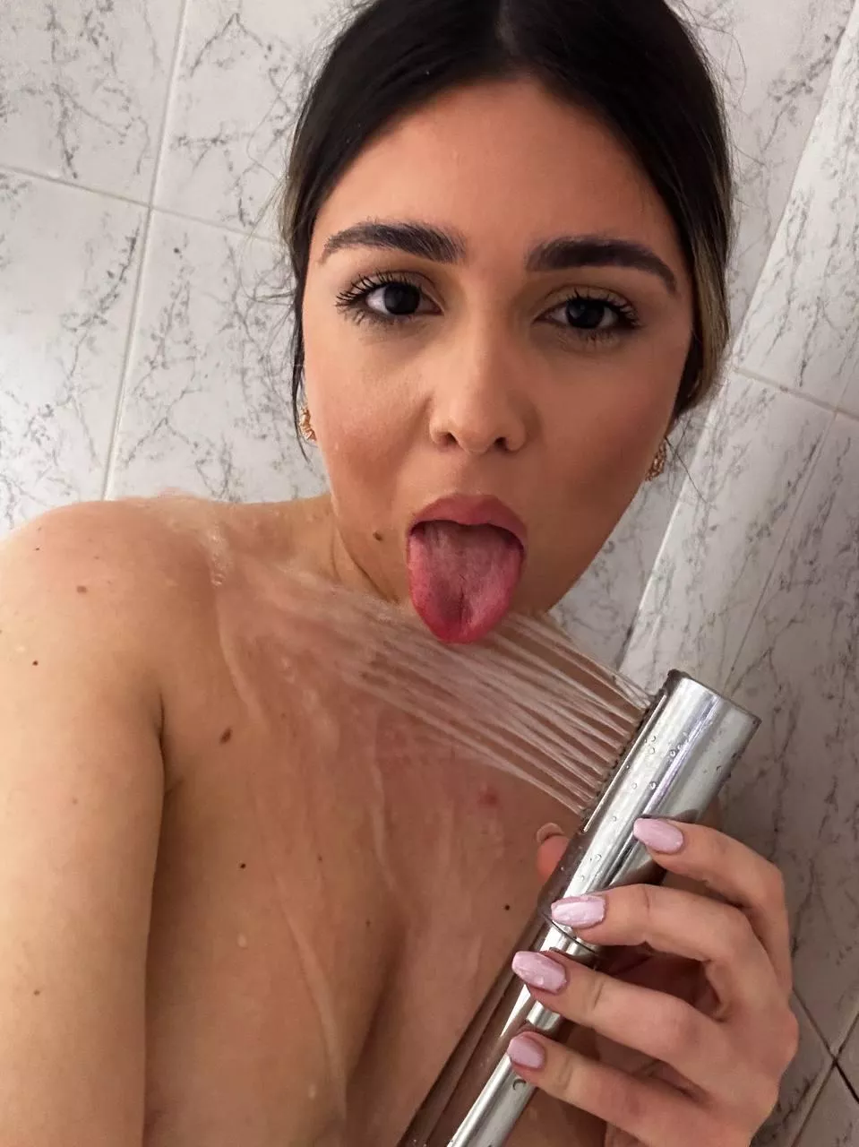 What does a girl need to do to have some company in the shower?