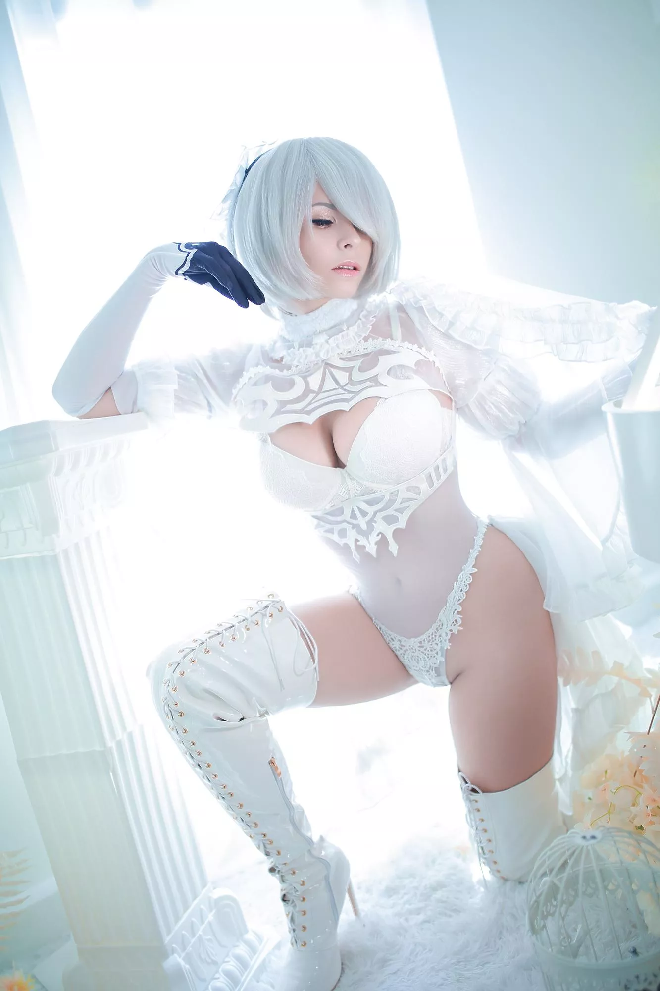 Bride 2B cosplay by Yuna Kairi 