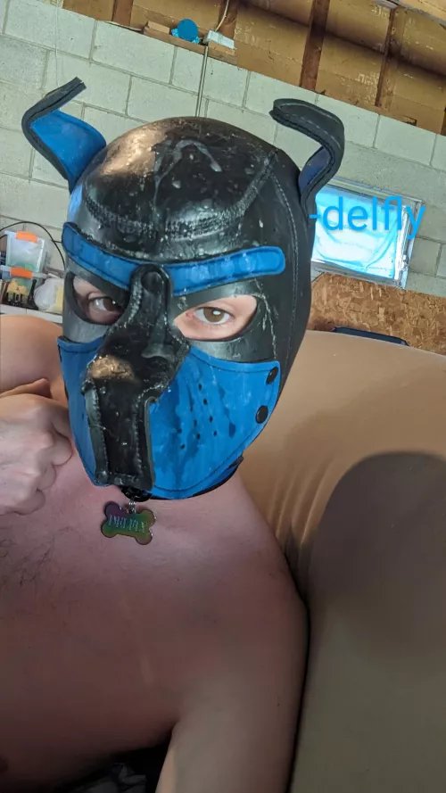 Dirty pup always making a mess on my mask. Arf! 🐕🐾