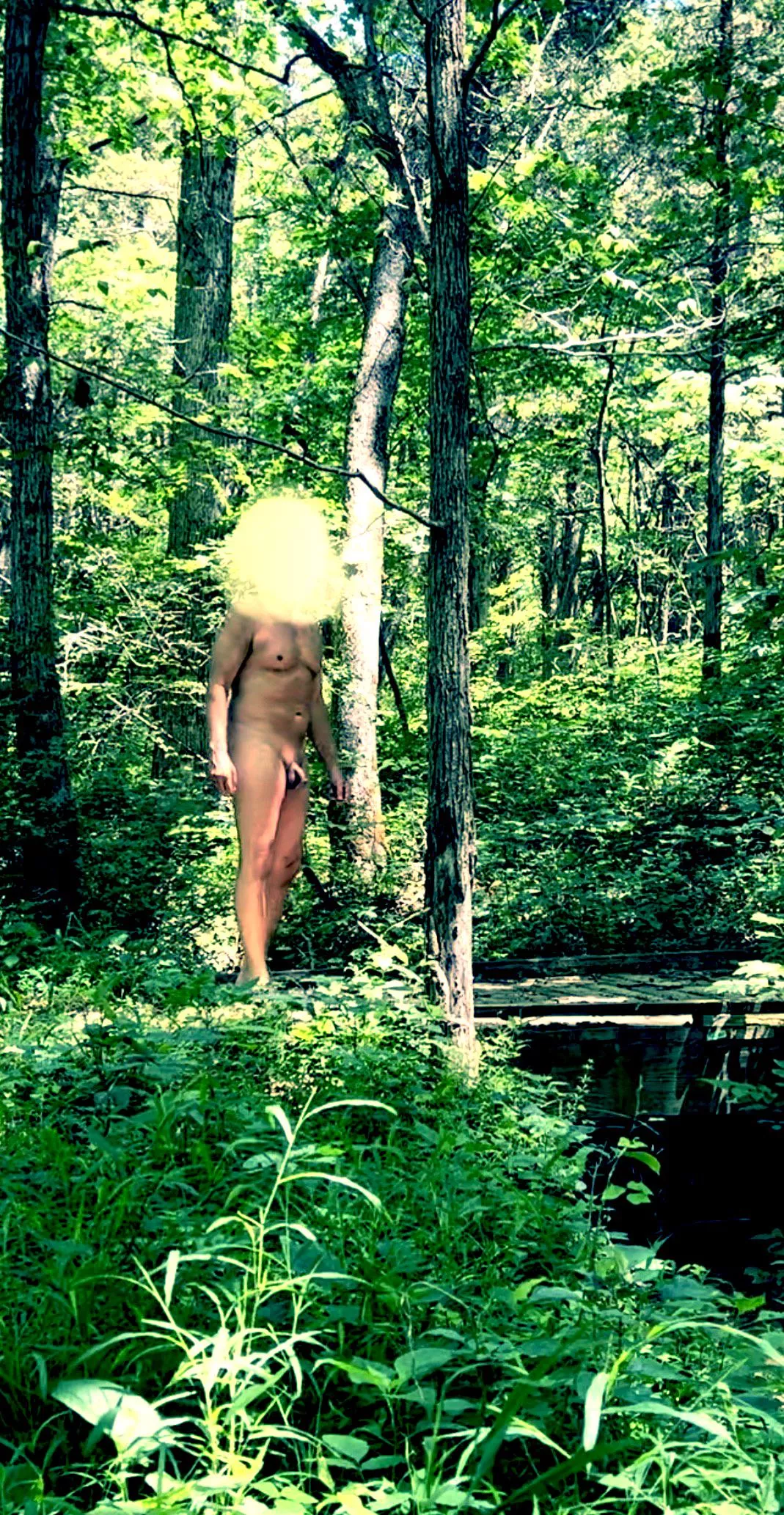 Enjoying a nude hike in the beautiful Midwest USA