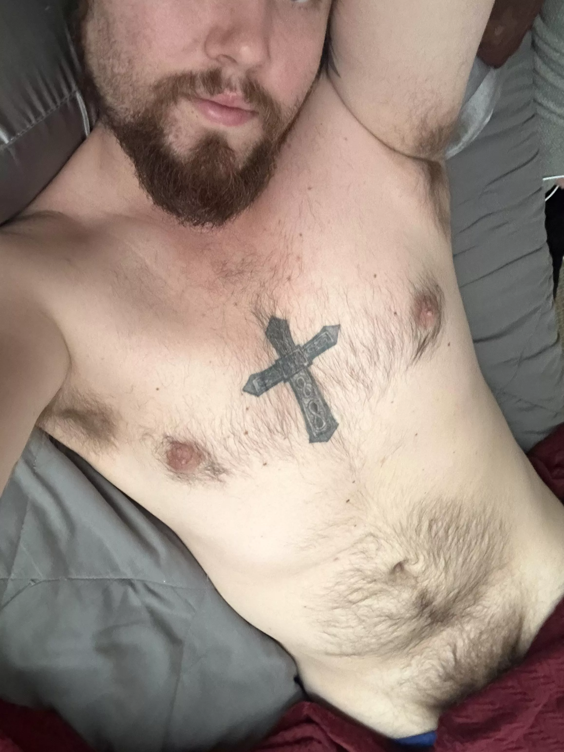 Get your face in daddy’s pit now, boy!