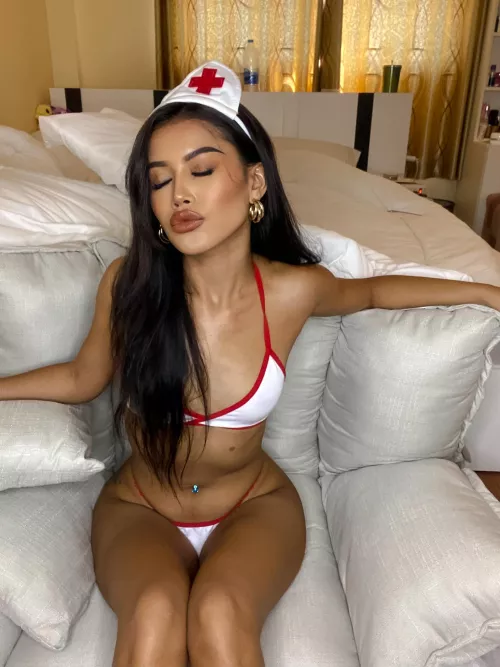 Just your typical nurse asking for some candy on halloween