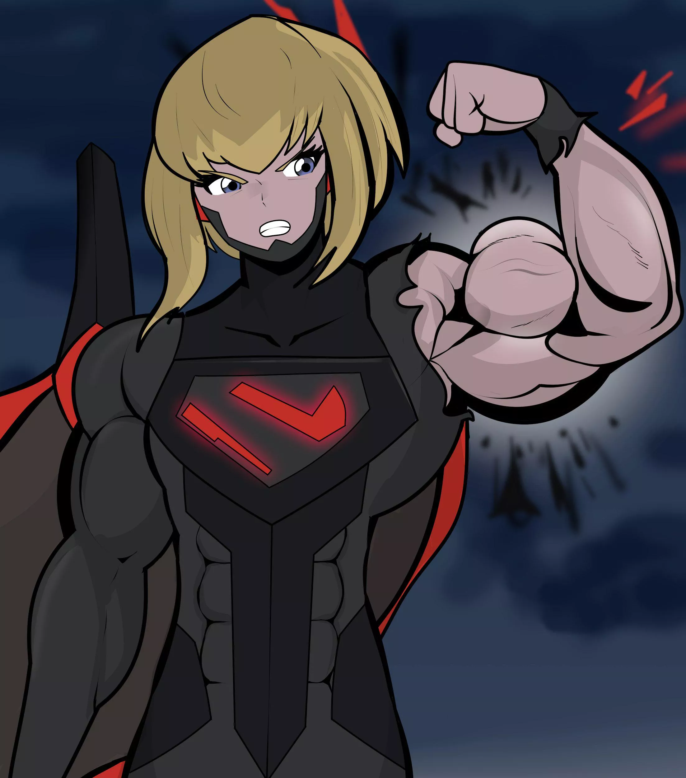 Kara bust'n bicep [@matchstick_]