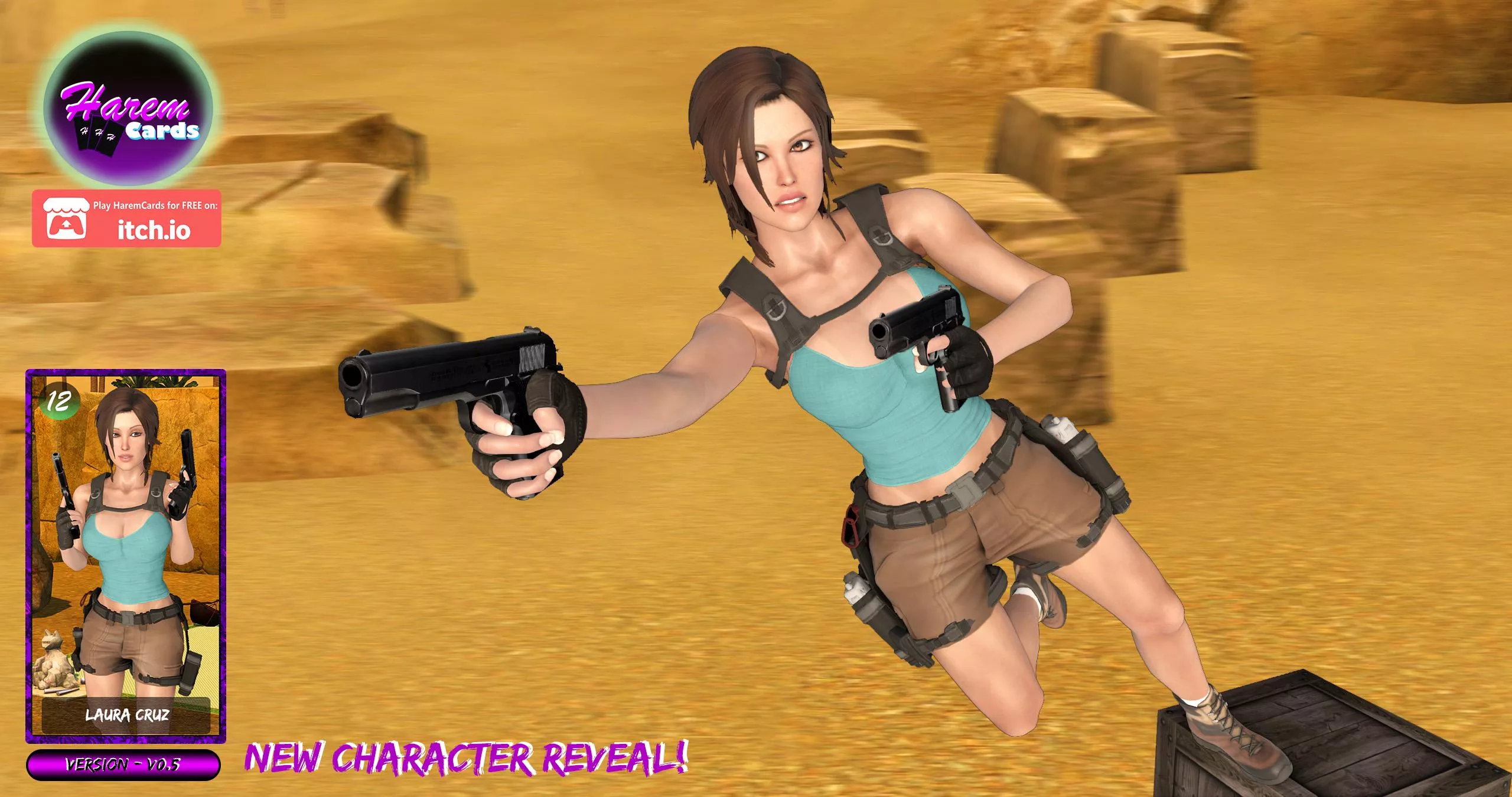 Let's Raid some Tombs! [HaremCards V0.5] Pink Palm Production