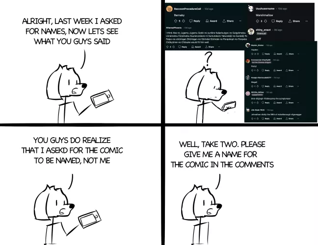 Ok everyone, round two. Give me a name for THE COMIC, not the character 