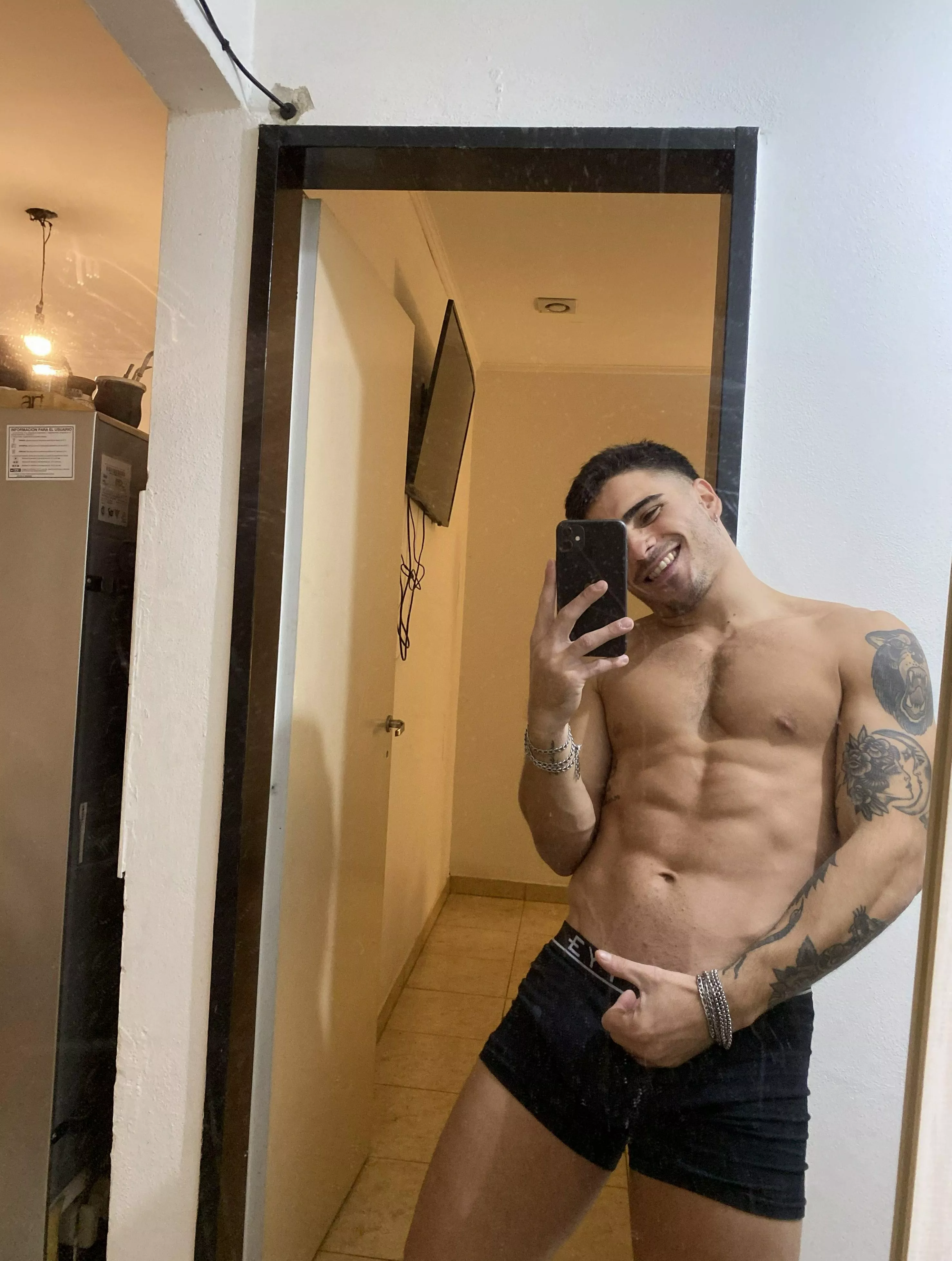 Which one of you is brave enough to handle this bulge in my skimpy boxer briefs?