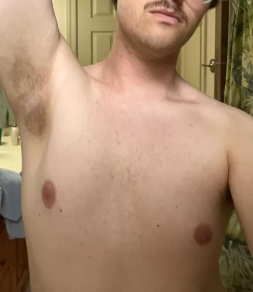 22 male just finished some yardwork, sweaty as hell