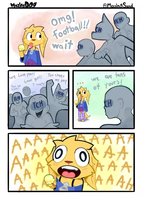 A mazingDOG COMIC!!!! “Fan Support” (comic by me)