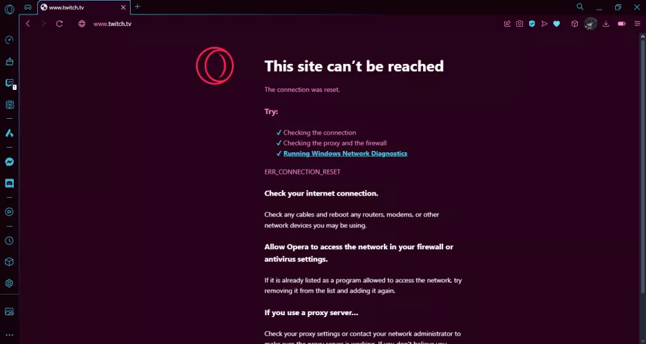 Any help is appreciated, the main twitch site (twitch.tv) isn't loading for me no matter what but the other subsite like https://blog.twitch.tv/en/ still works fine.