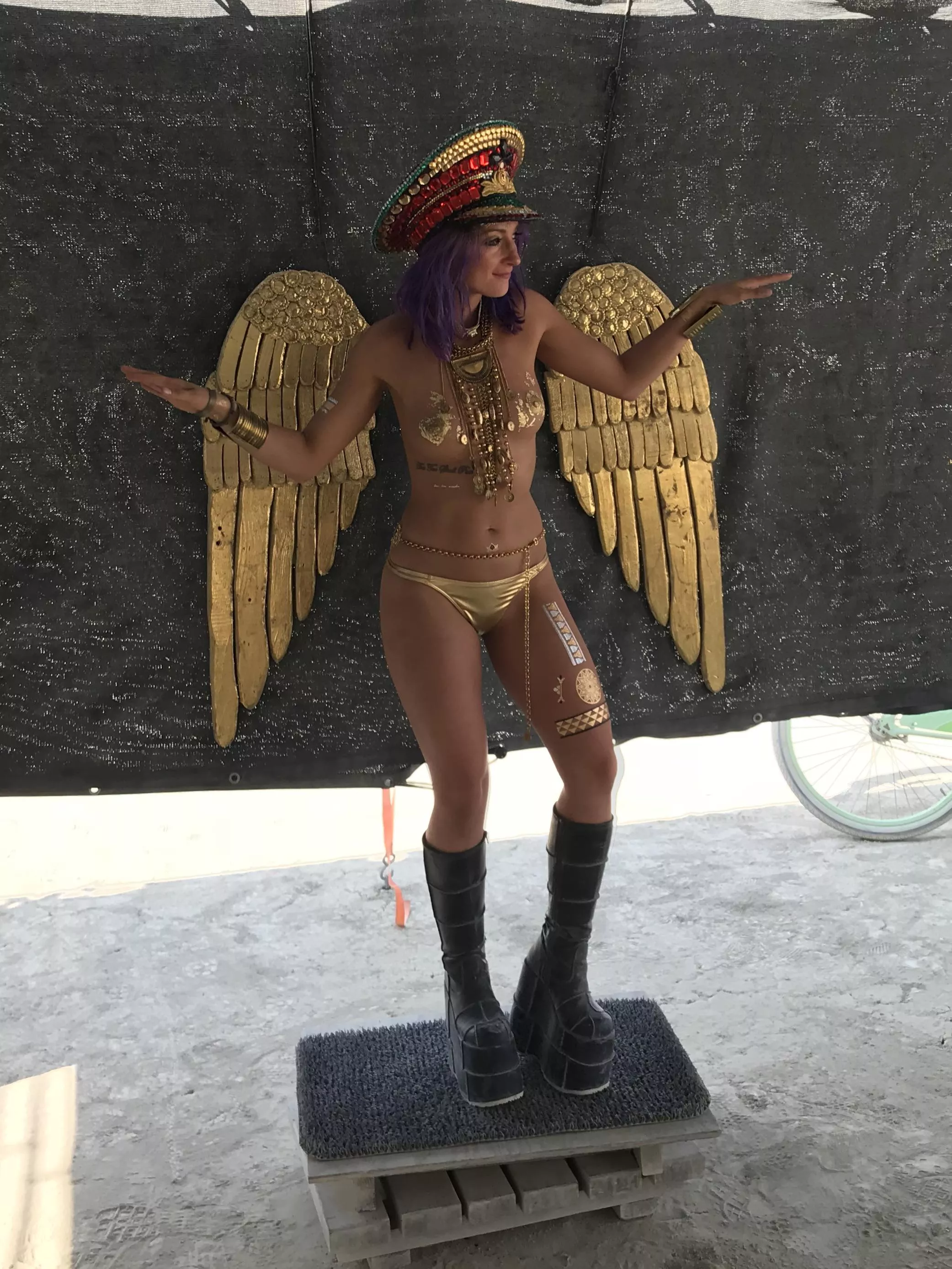 Burning man angel