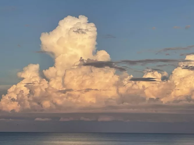 Clouds at sea off the east coast of Florida, USA