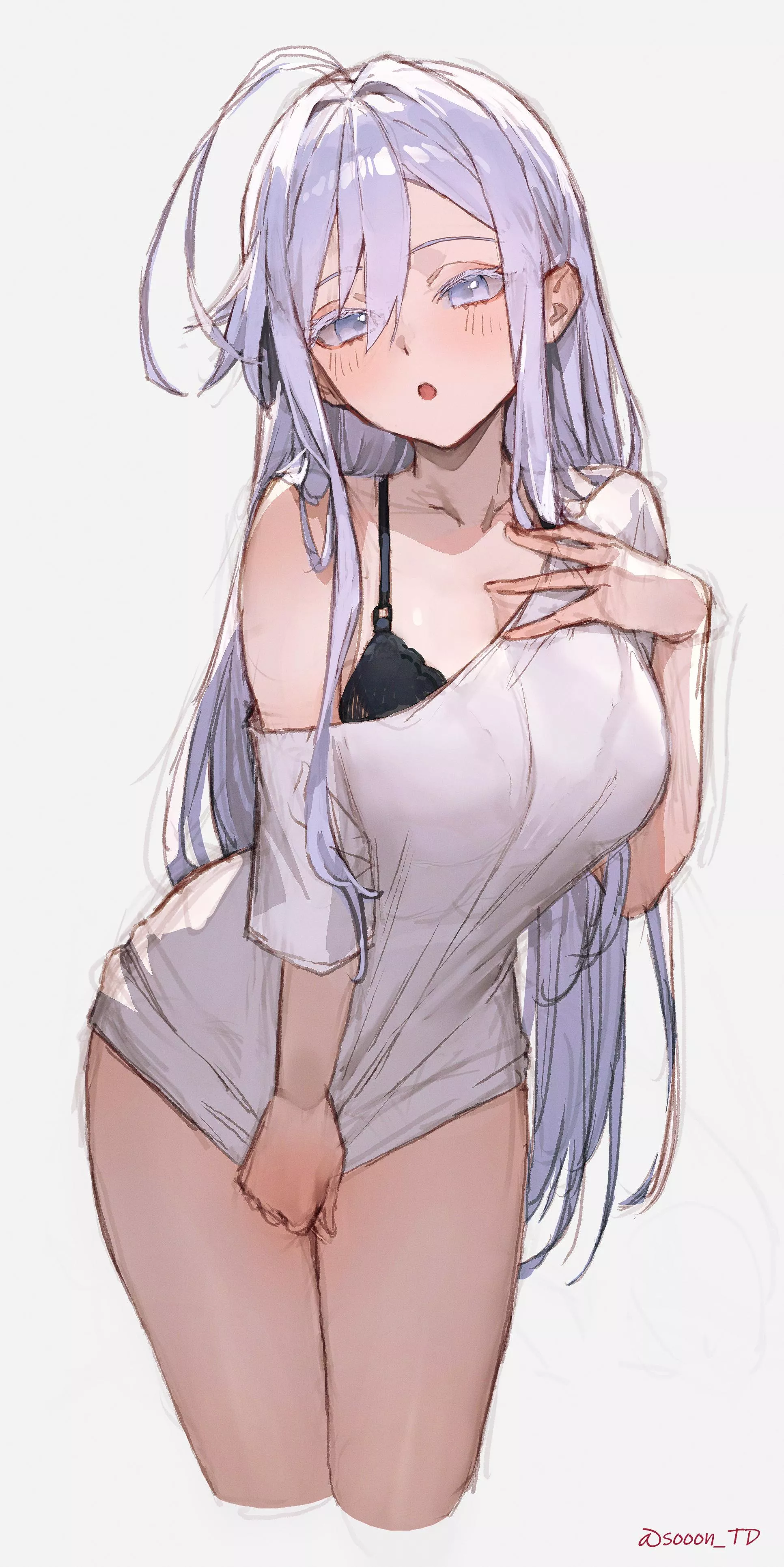 Handler one not wearing much