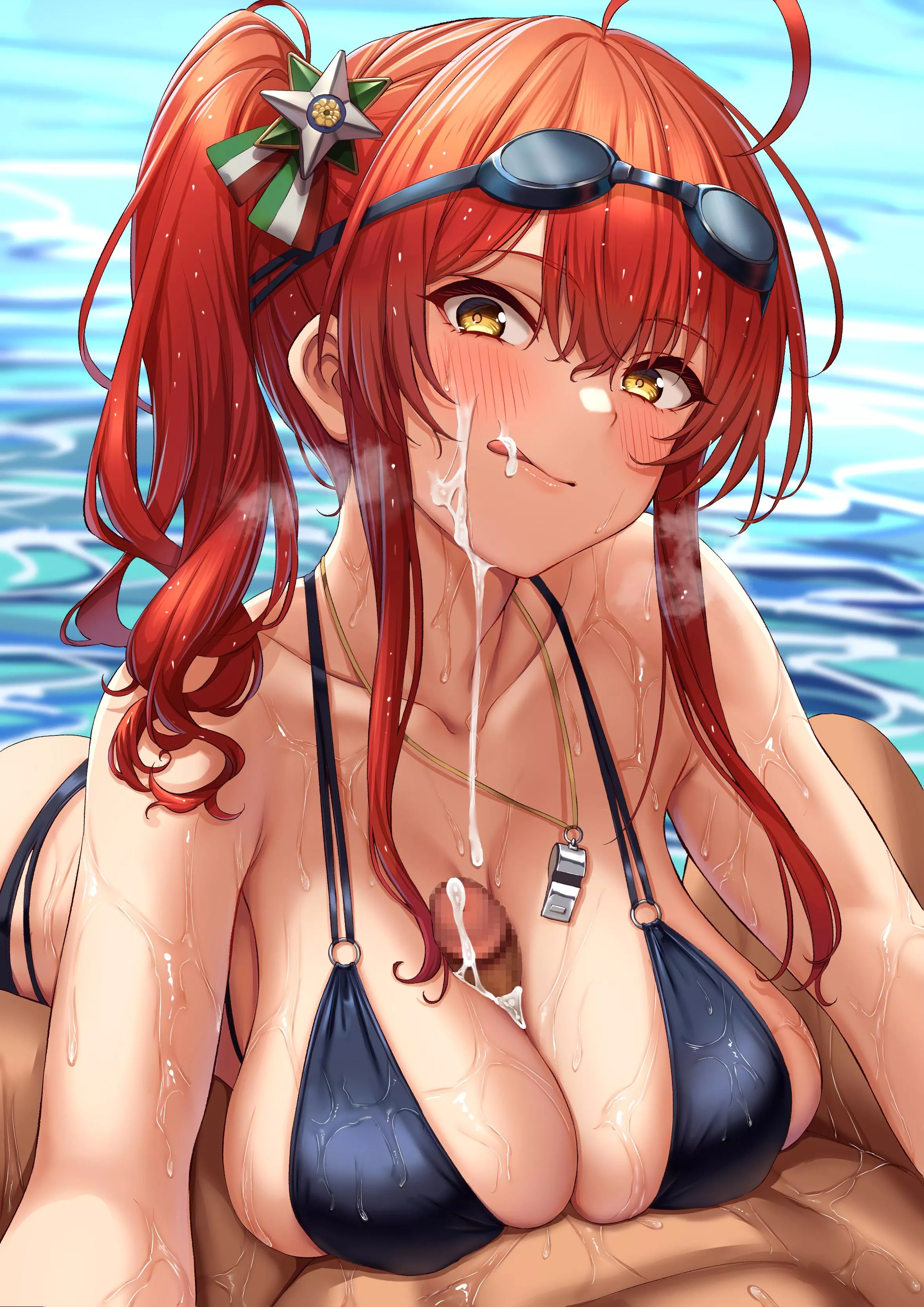 Having a quick meal on the beach (momo_no_sukebe)