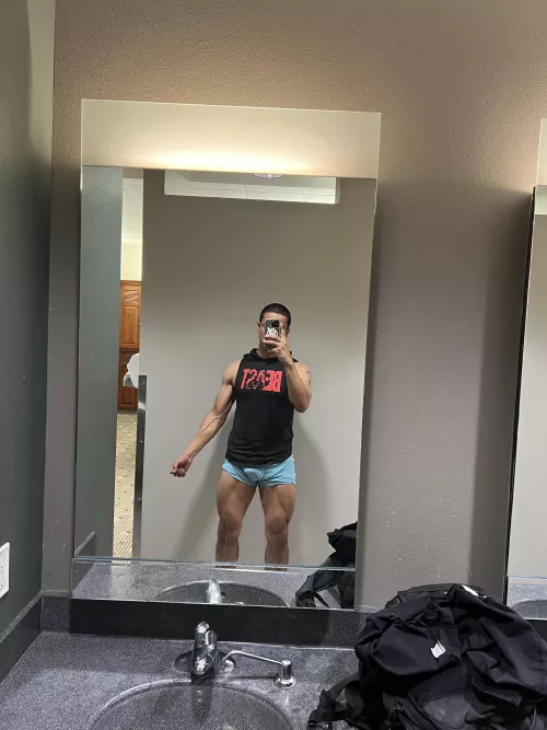 Meeting in the locker room :)