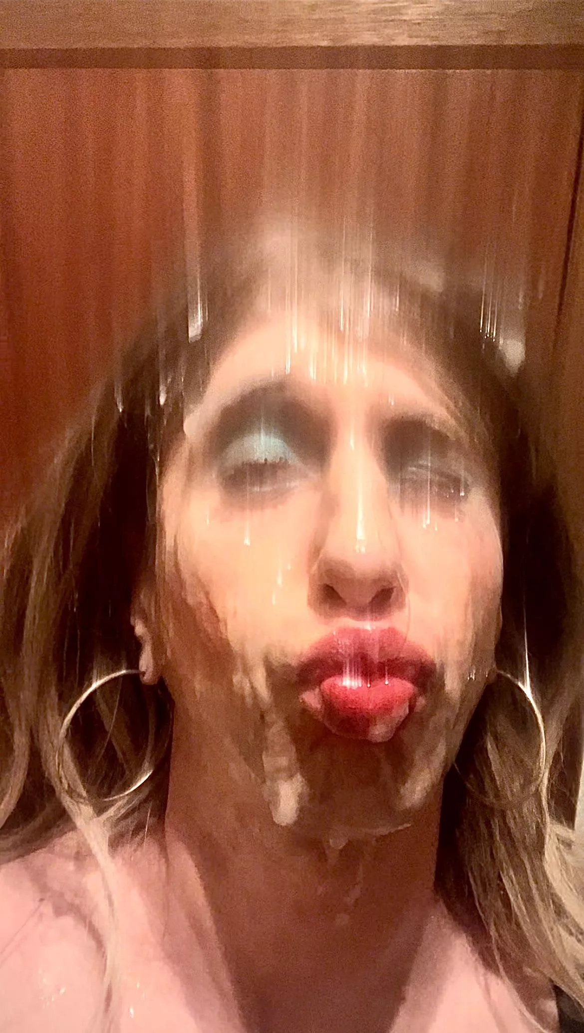 My sissy whore face facialised ☺️