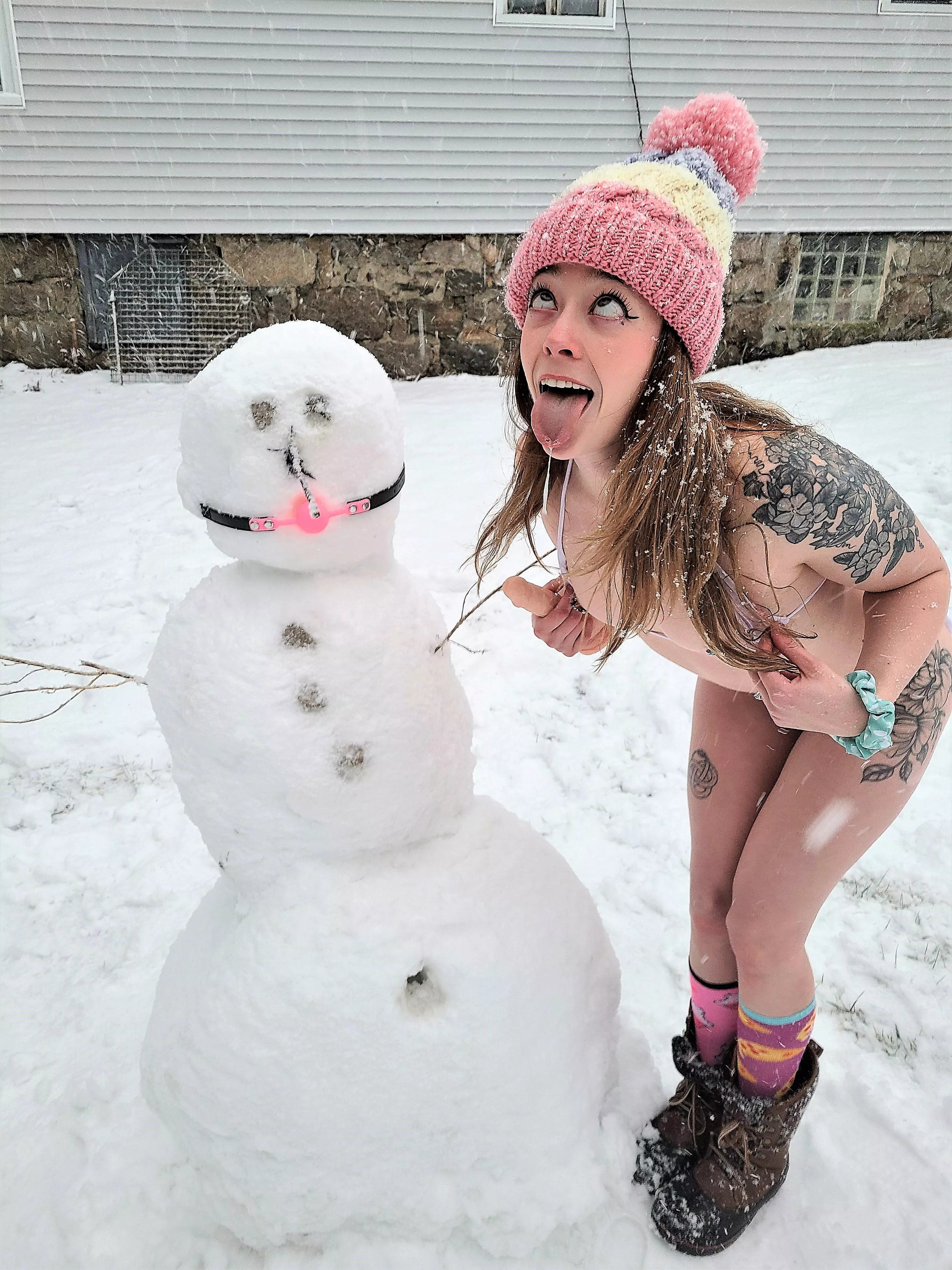 New England style ahegao