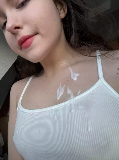 please daddy cum on my tits