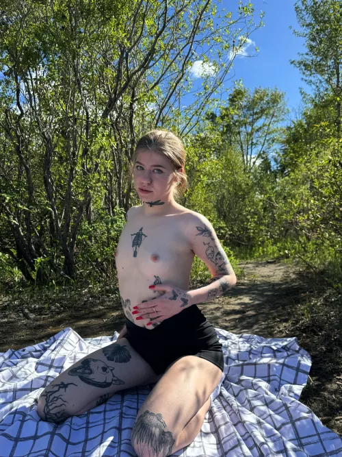 Run your hands down my body and play with my perky nipples