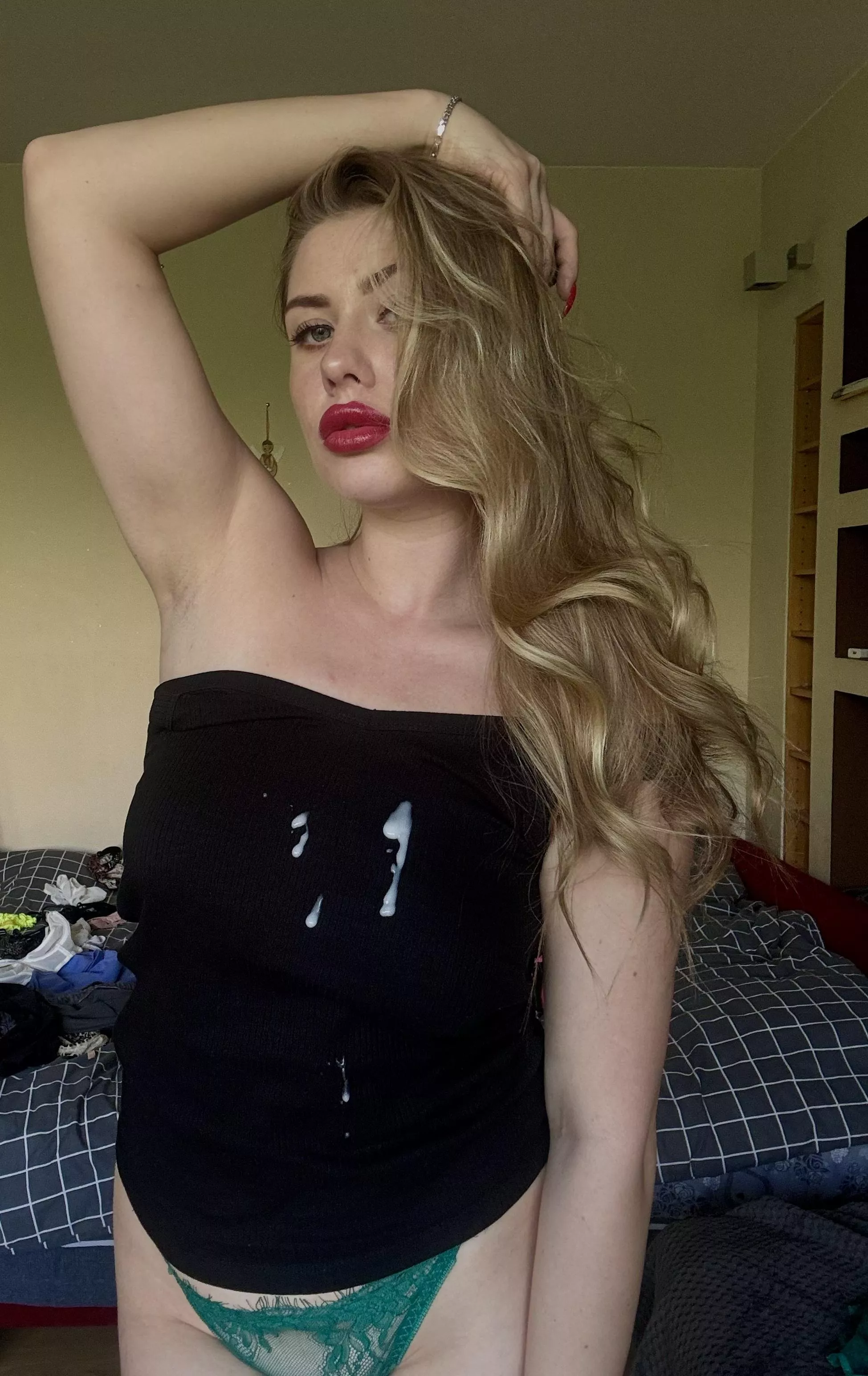 The thick cum on my clothes never felt as good as it did today