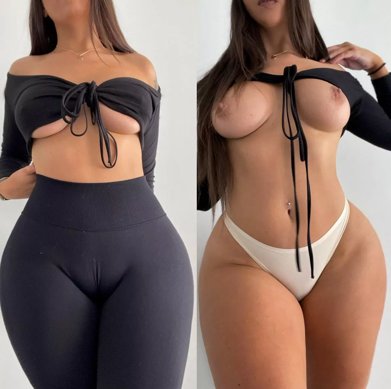 Yoga pants give me the cutest cameltoe 