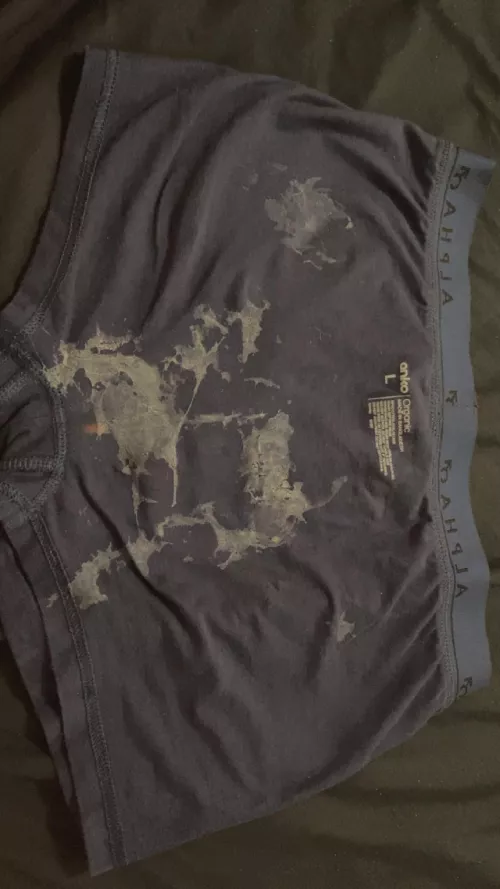 after being a cum dump the loads leaked in to these, definitely never washing gonna keep adding.