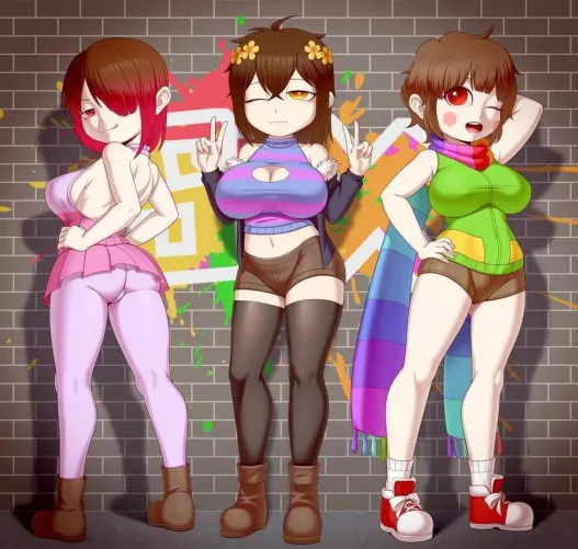 [betty noire, frisk, chara]