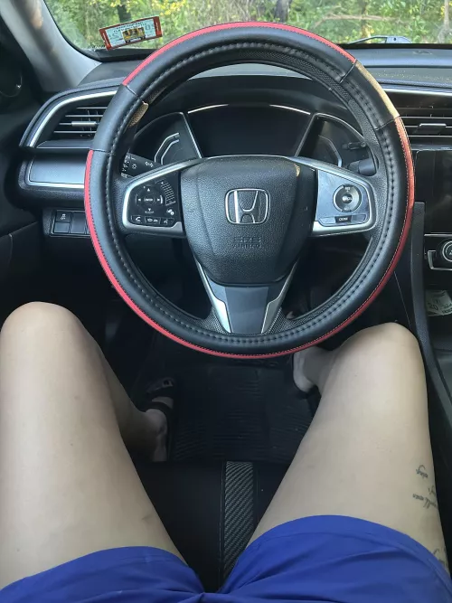 Chillin in my car with the AC blasting 