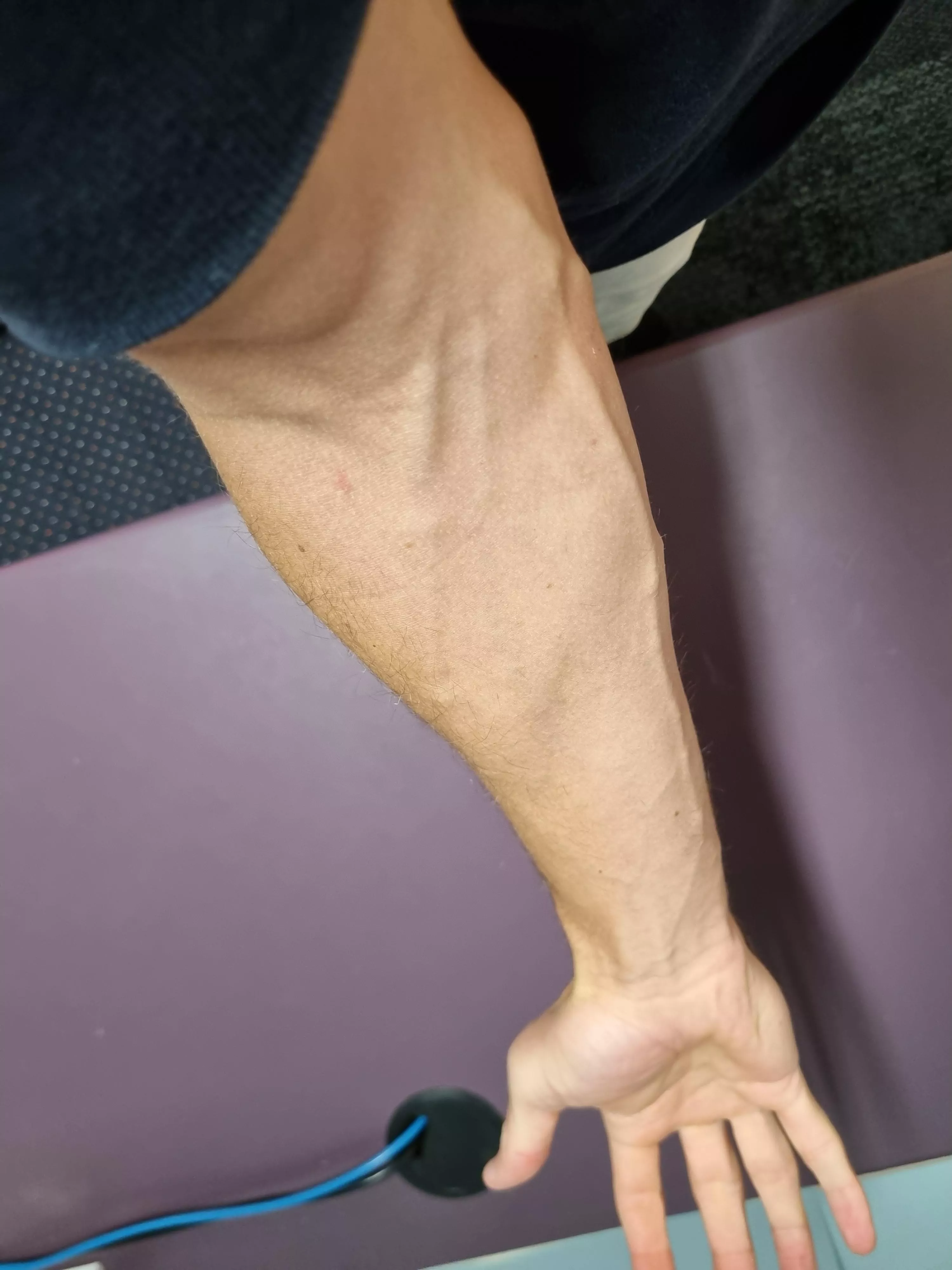 I've been told my forearms belong here. Not bad for a 31 year old office worker. 