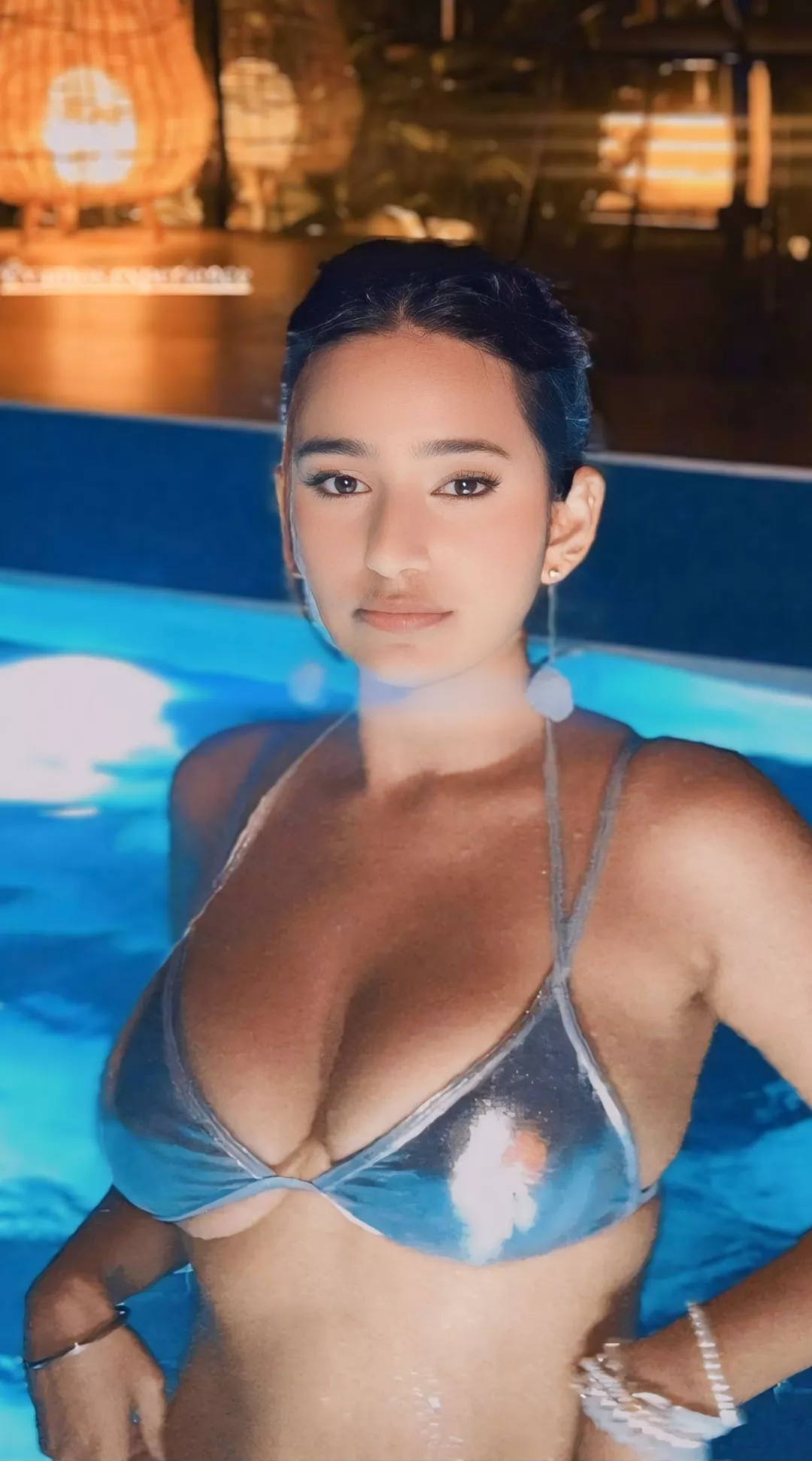 Shubhna Agarwal cant contain her inflated tits! 