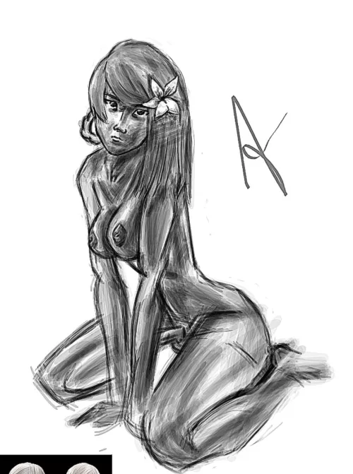 Sketch I Made of Kaine. Work in progress. :) My favorite female character in the series 😌