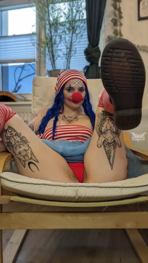 Buggy the Clown from One Piece by Jenny Adams 