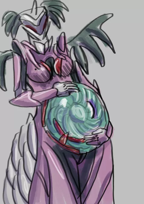 Coloured sketch of Jade by @burnerbird69