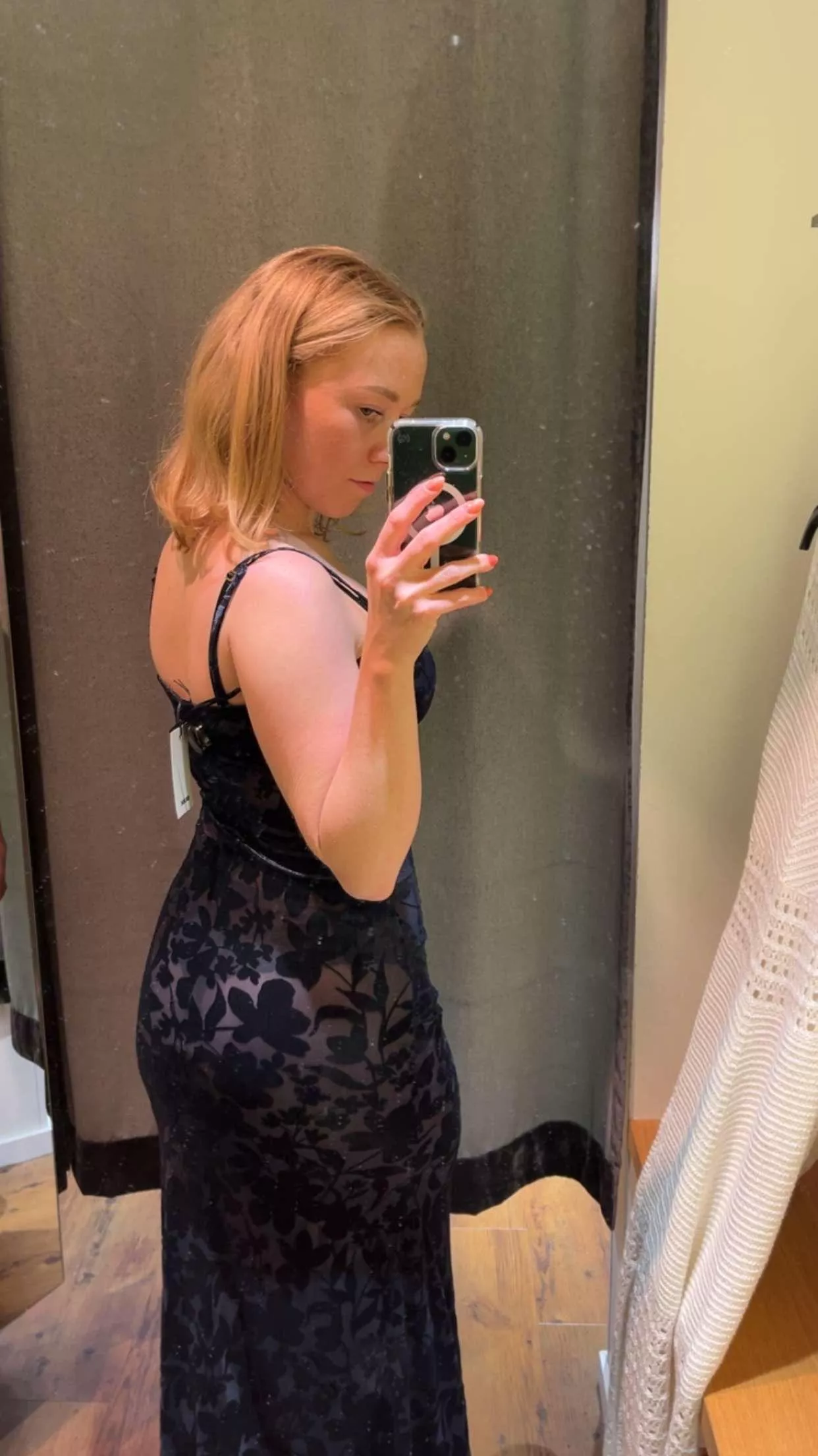Considering buying this see-through dress and use it without lingerie under it