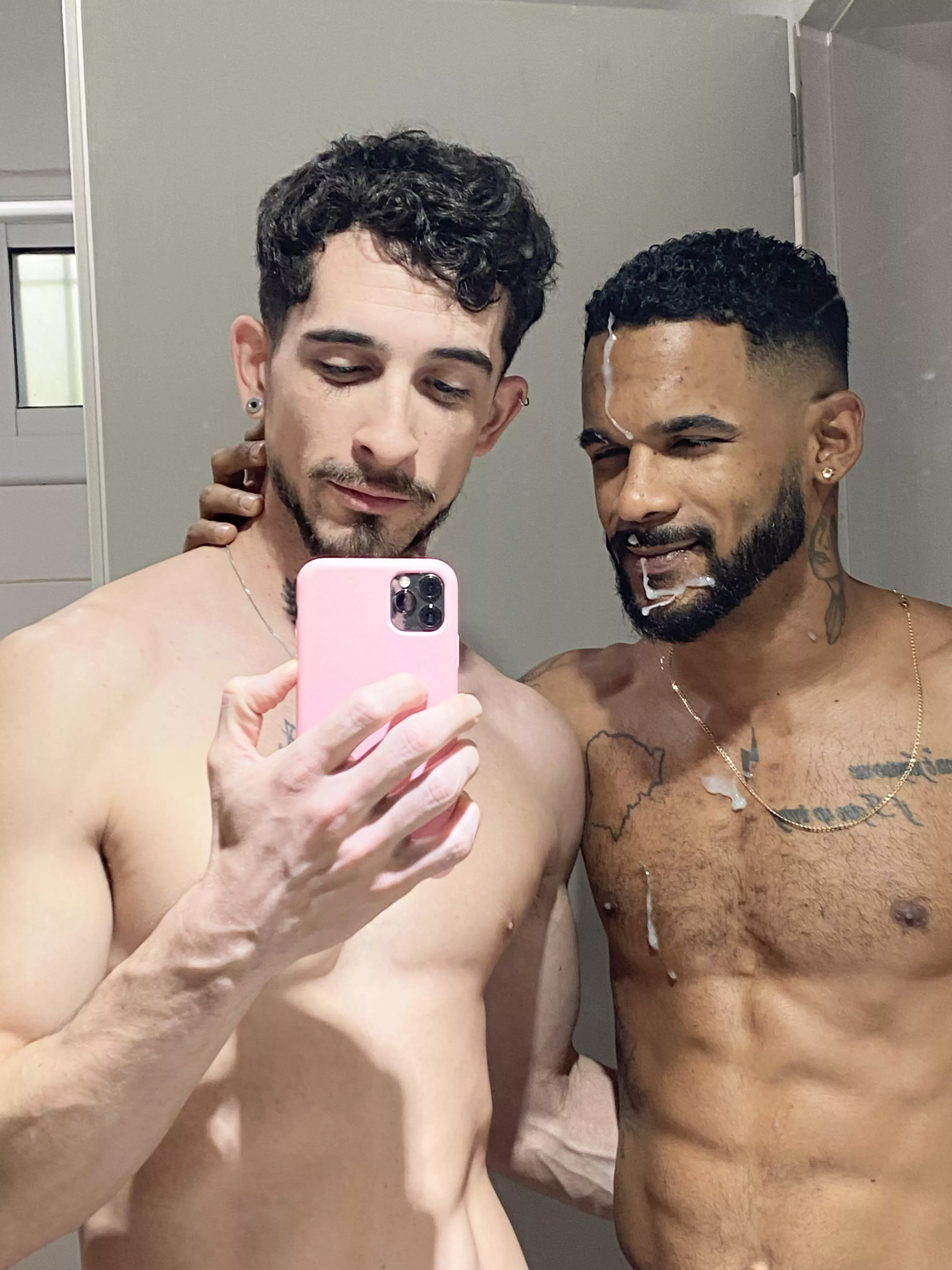 He loves painting my face 💦